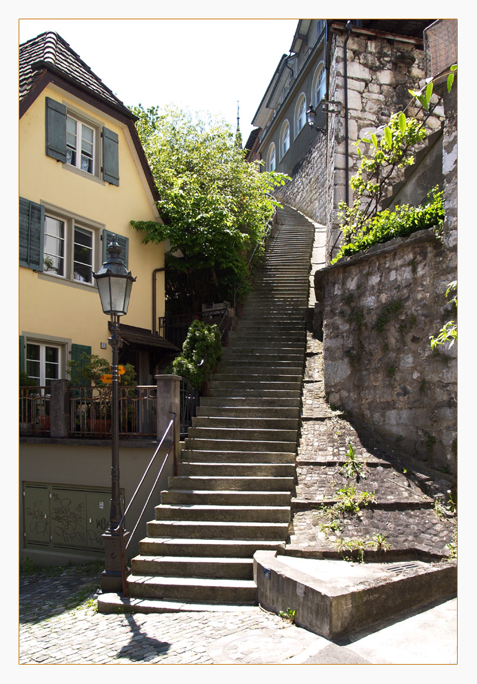 Lange Treppe in CH-Baden