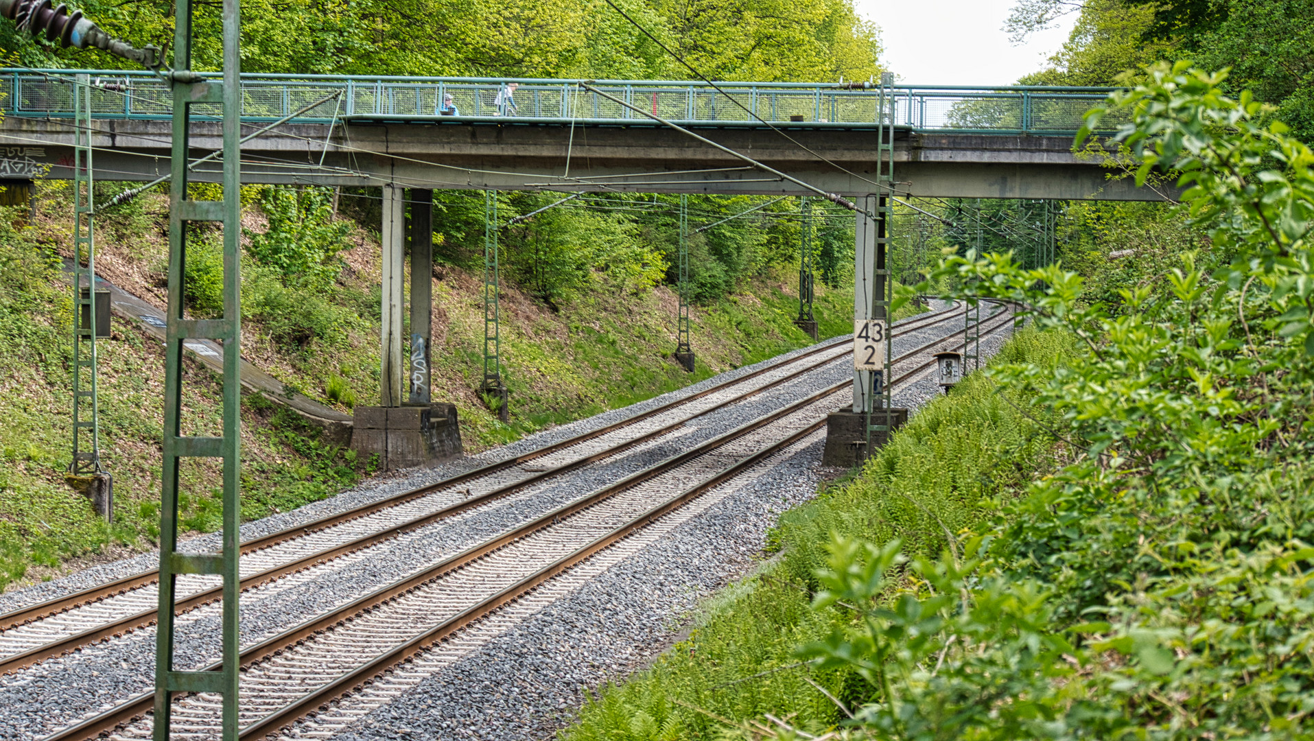 Langenfeld, abgesenktes Gleis