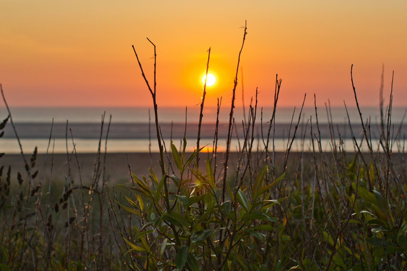 Langeoog Sonnenuntergang im Mai 2012