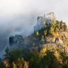 Langes Horn im Morgennebel