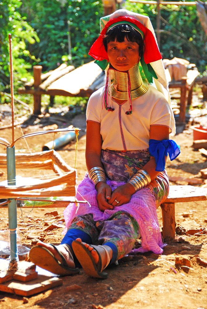 Langhals-Frau in Chiang Rai