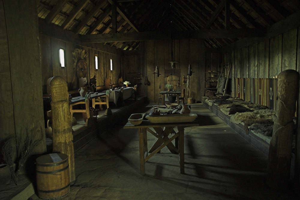 Langhaus eines Wikinger-Chiefs (Rekonstruktion) / Ribe / Dänemark