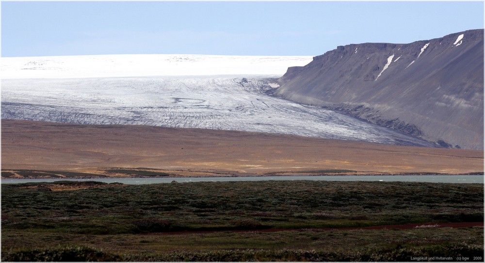 * Langjökull in Hvítárvatn * . . . Iceland 08