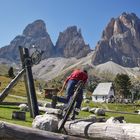 Langkofel einradeln mit Abgang