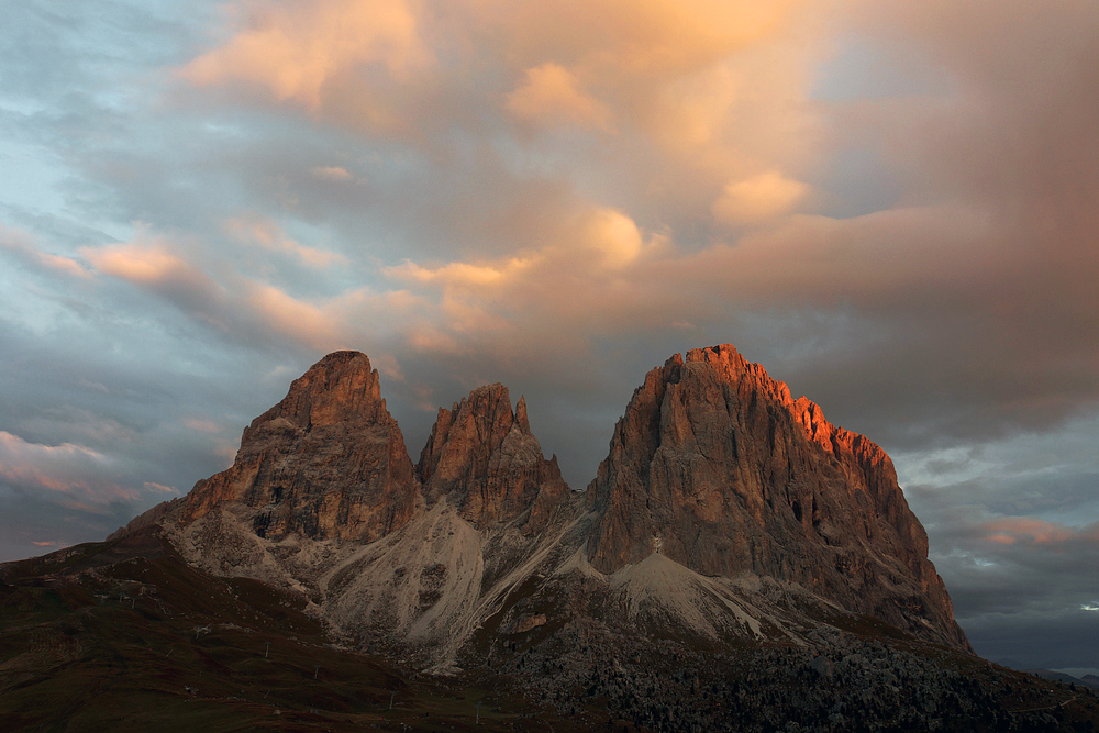 Langkofel im Morgenlicht