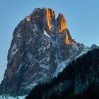 Langkofel im winterlichen Abendlicht