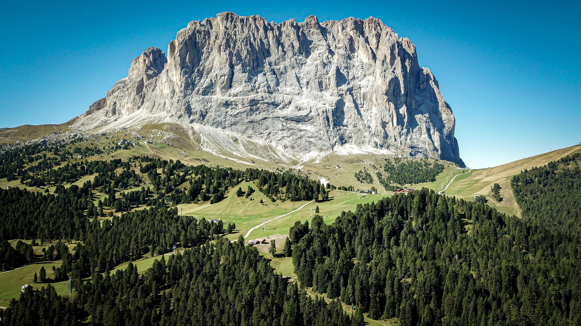 Langkofel in den Dolomiten / Südtirol