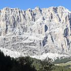 Langkofel mit Blick auf Details auf dem Weg zur Sellepasshöhe