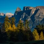 Langkofel, Plattkofel mit Schlern und Santerspitze