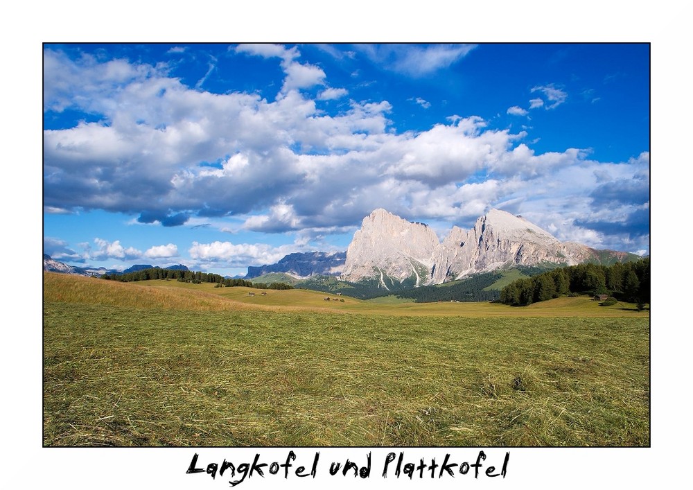 Langkofel und Plattkofel