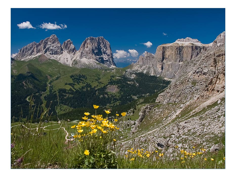 Langkofel und Sella