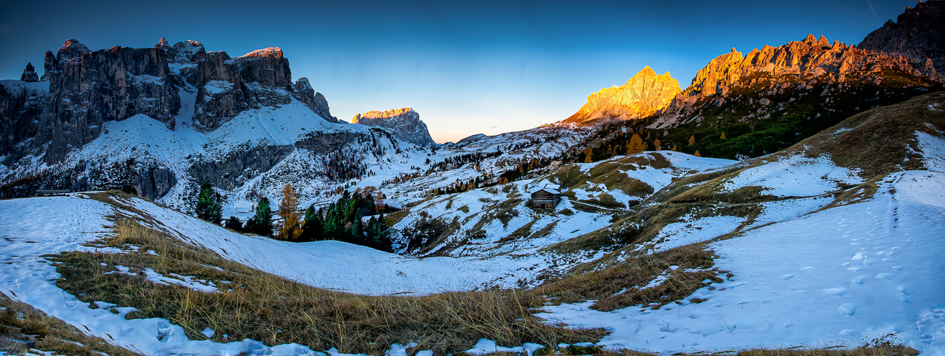 Langkofel und Sella Stock