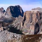 Langkofelgruppe und ein teil des Sella Platau