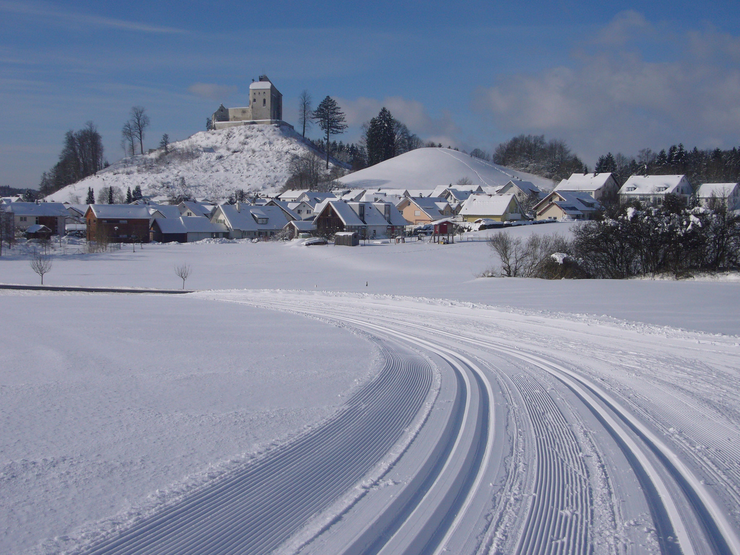 Langlaufloipe in Waldburg