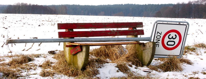 Langsam fahren