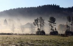 Langsam steigt der Nebel