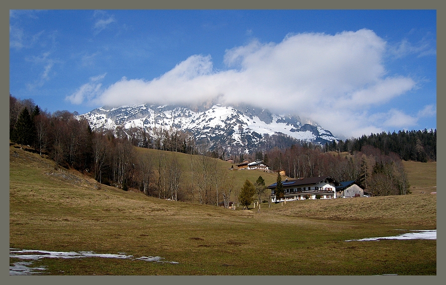 Langsam weicht der Schnee