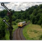 Langsamfahrt am Formsignal für VT 72 bei Niederzeuzheim