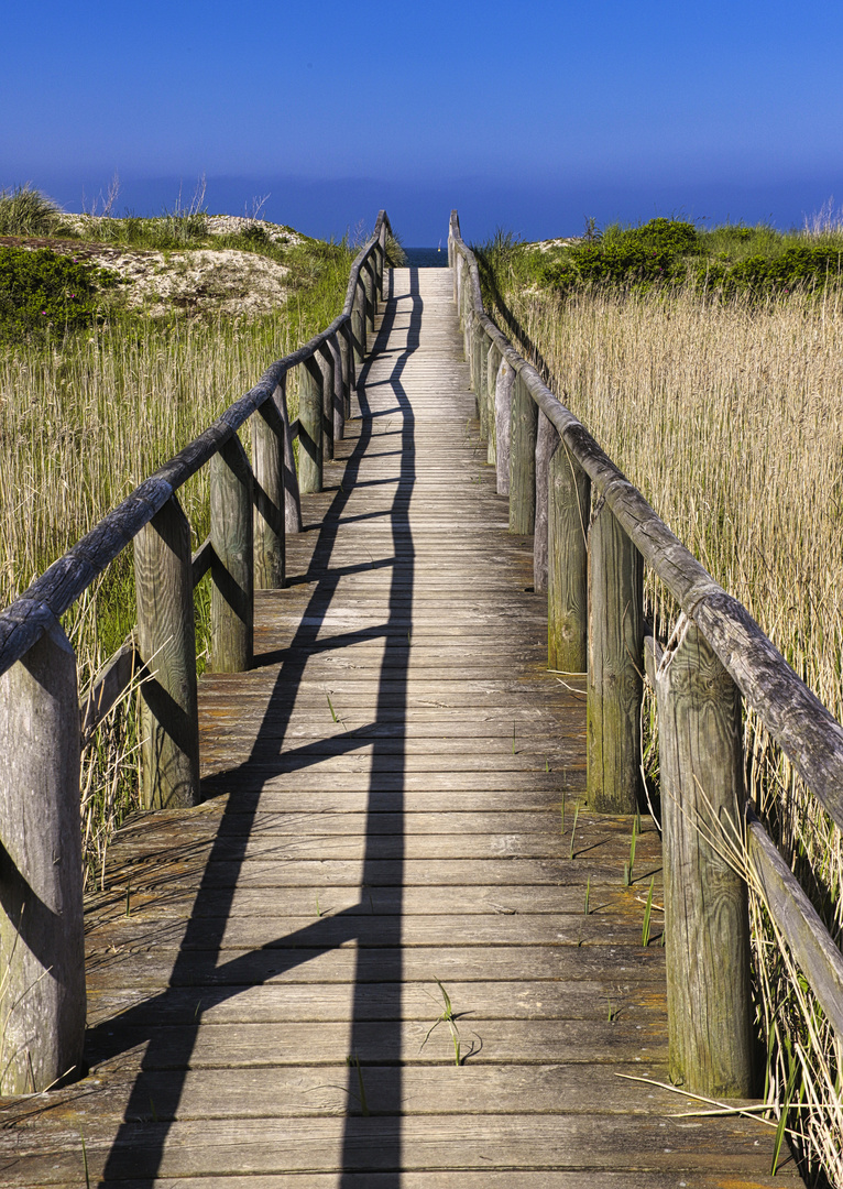 Langstrecke zum Strand