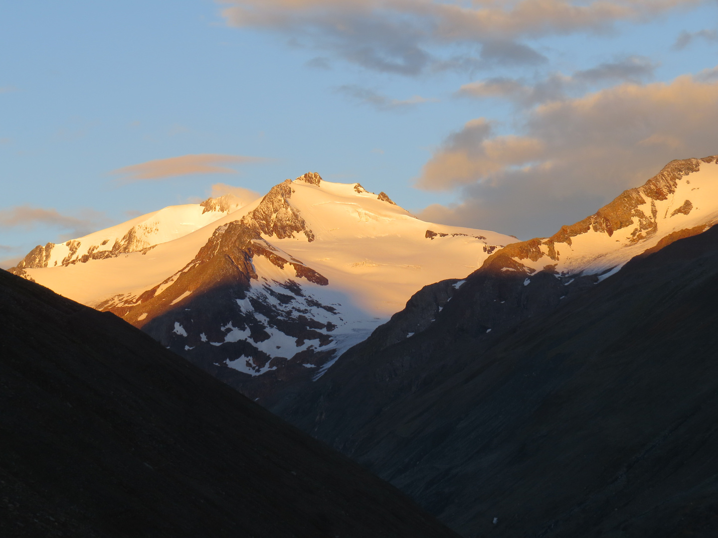 Langtauferer Spitze im Morgenlicht, Ötztaler Alpen