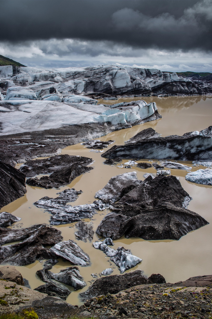 Langue glaciaire du Vatnajokull.