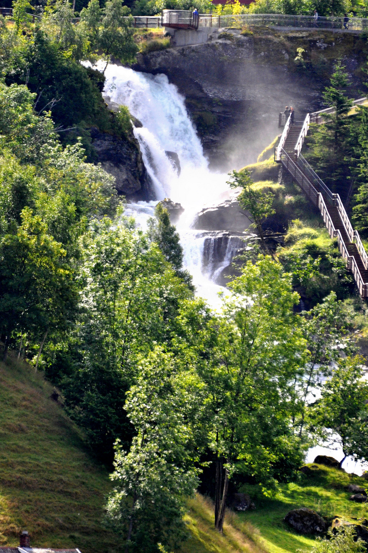 Langvosswasserfall in Norwegen