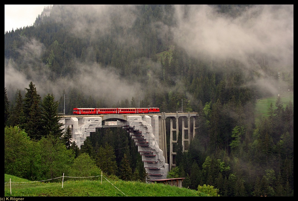 Langwieser Viadukt in der Schweiz