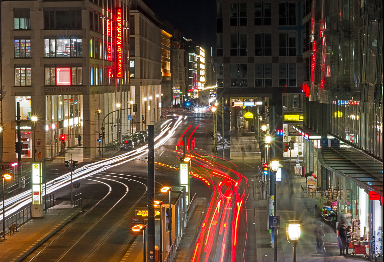 Langzeitaufnahme Friedrichstrasse