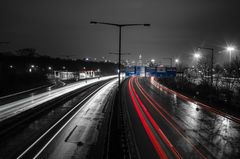 Langzeitbelichtung A648 Frankfurt