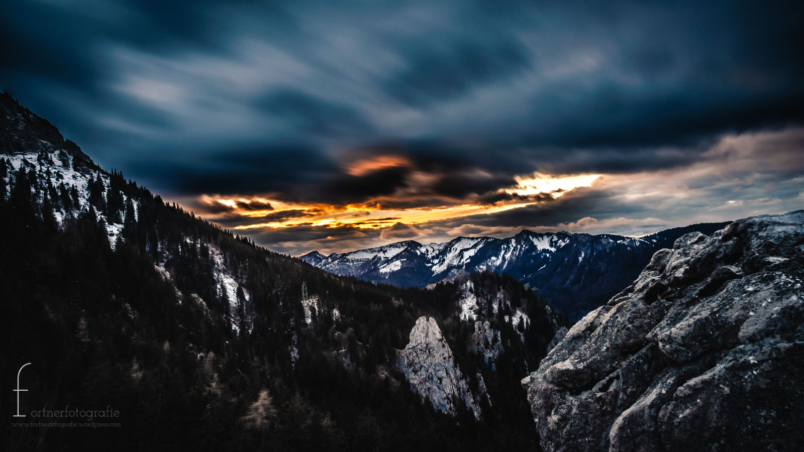 Langzeitbelichtung am Berg