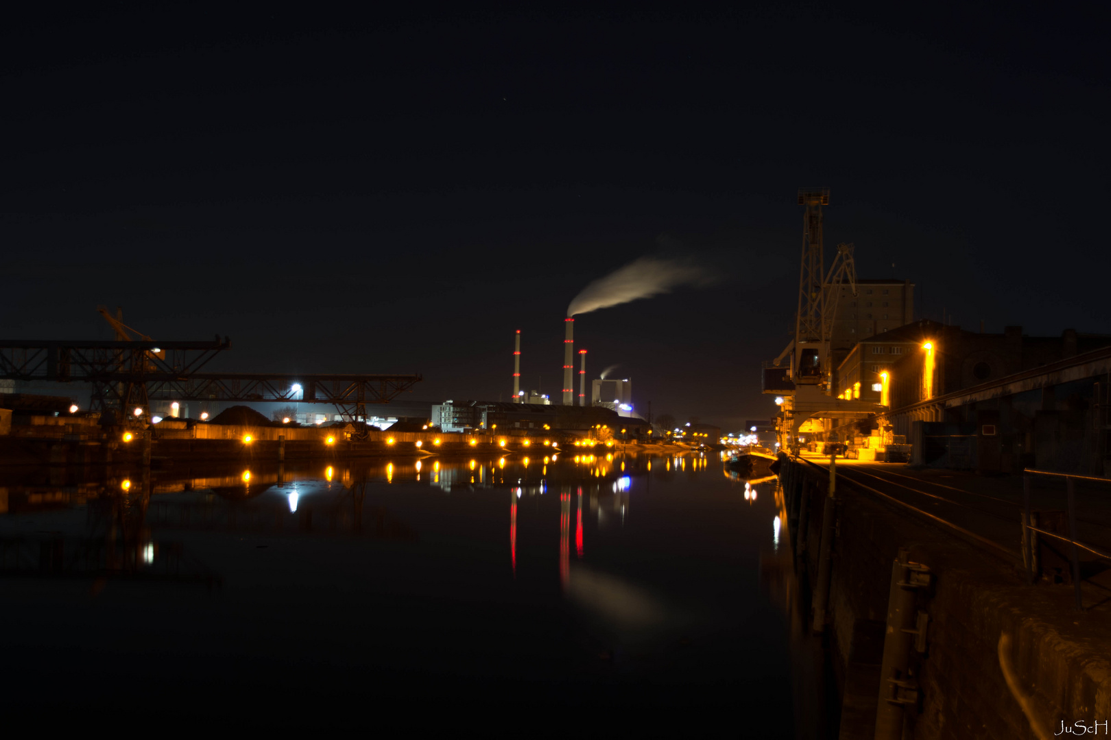 Langzeitbelichtung am KA Rheinhafen 3