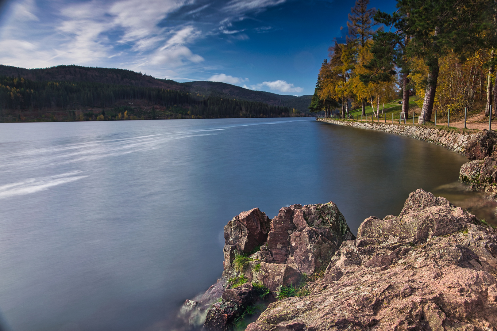 Langzeitbelichtung am Schluchsee