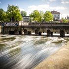 Langzeitbelichtung an der Leine in Hannover