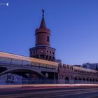 Langzeitbelichtung auf der Oberbaumbrücke