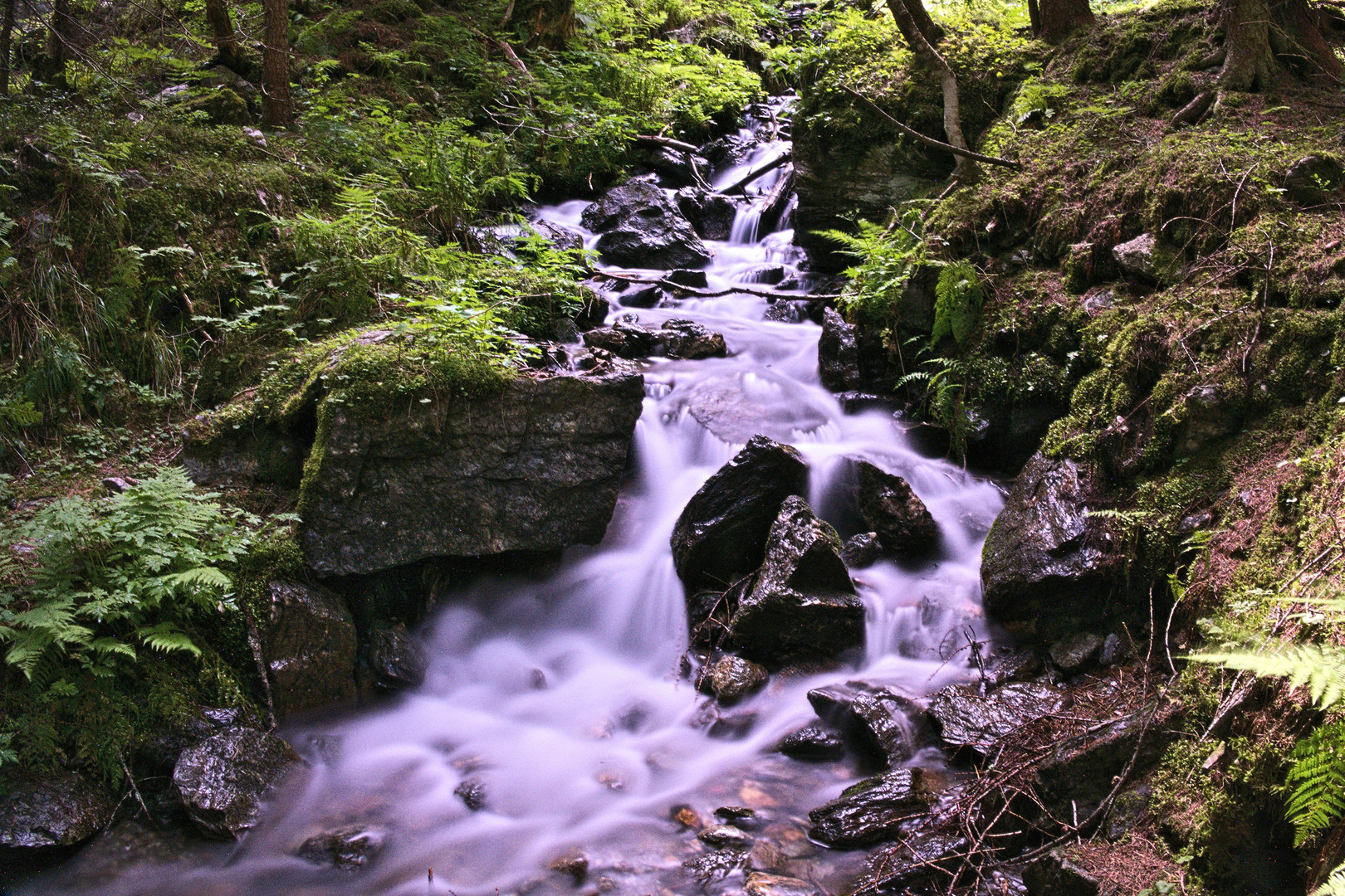 Langzeitbelichtung Bach