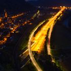 Langzeitbelichtung Einfahrt Plabutschtunnel Nord