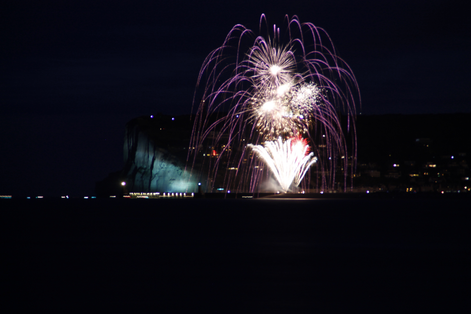 Langzeitbelichtung Feuerwerk