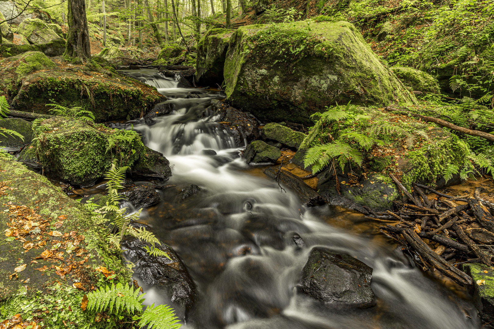 Langzeitbelichtung im Karlstal (Pfalz)