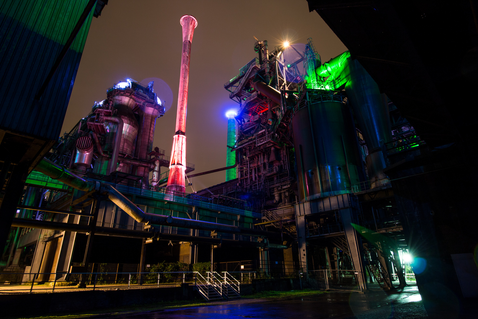 Langzeitbelichtung im Landschaftspark Duisburg