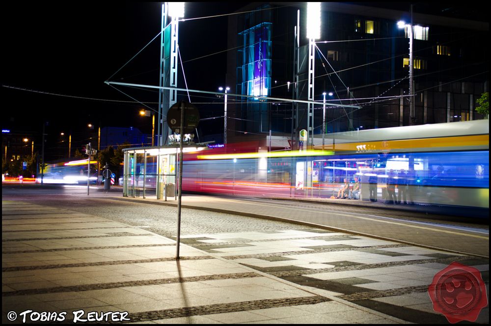 Langzeitbelichtung Leipzig City (20.07.13)