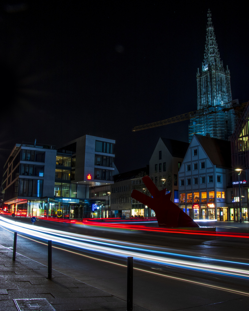 Langzeitbelichtung Neue Mitte Ulm 