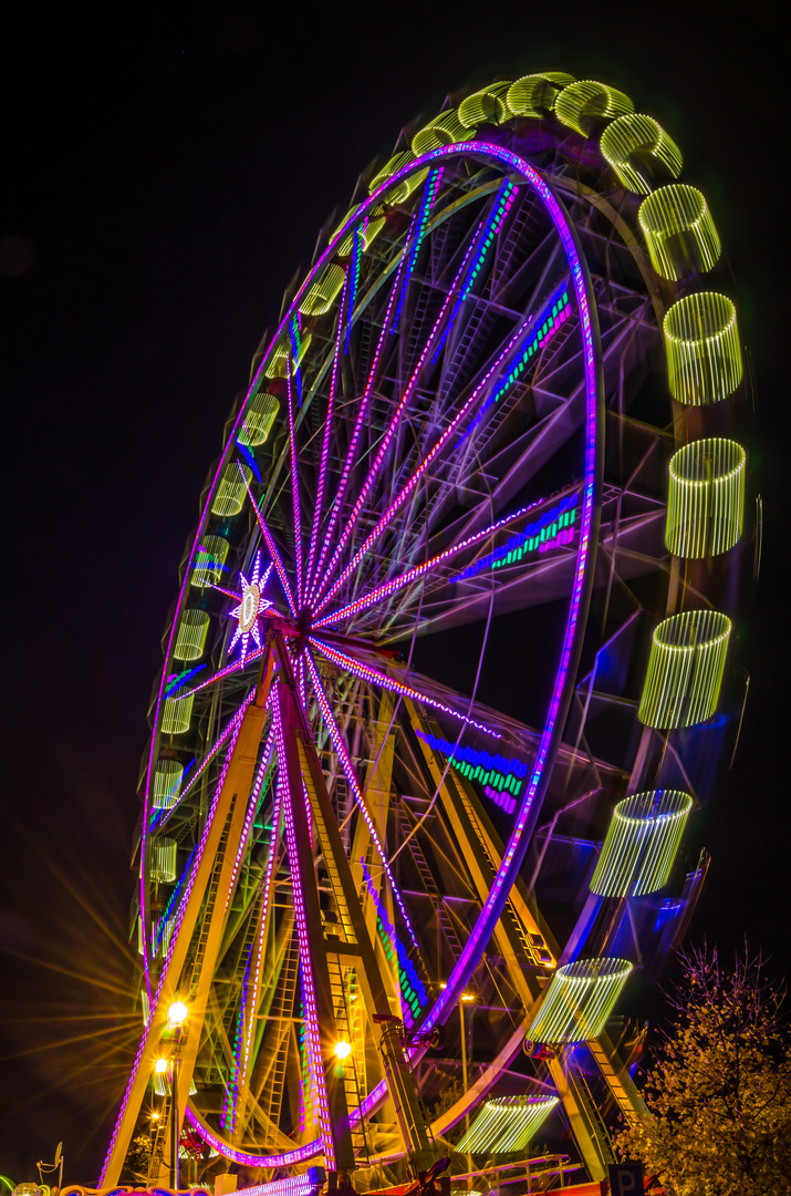 Langzeitbelichtung Riesenrad