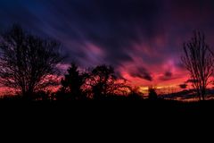 Langzeitbelichtung Sonnenuntergang