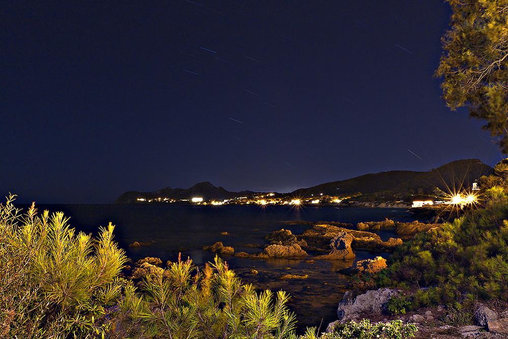 Langzeitbelichtung von Cala Ratjada