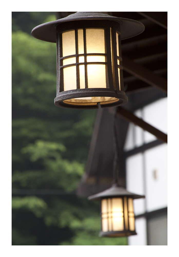 Lantern at under eaves