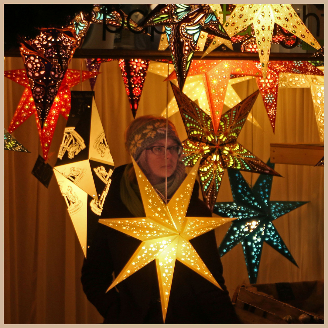 lantern-seller at newcastle christmas market