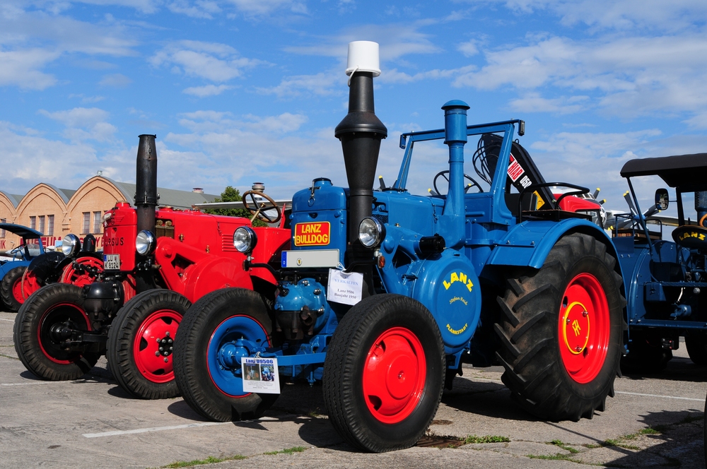 Lanz beim Bulldogtreffen in Speyer 2010 im Technikmuseum (Ein Fund auf der Platte)