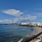 Lanzarote 2016 - Der Blick von unserem Balkon auf den Hafen der Playa Blanca