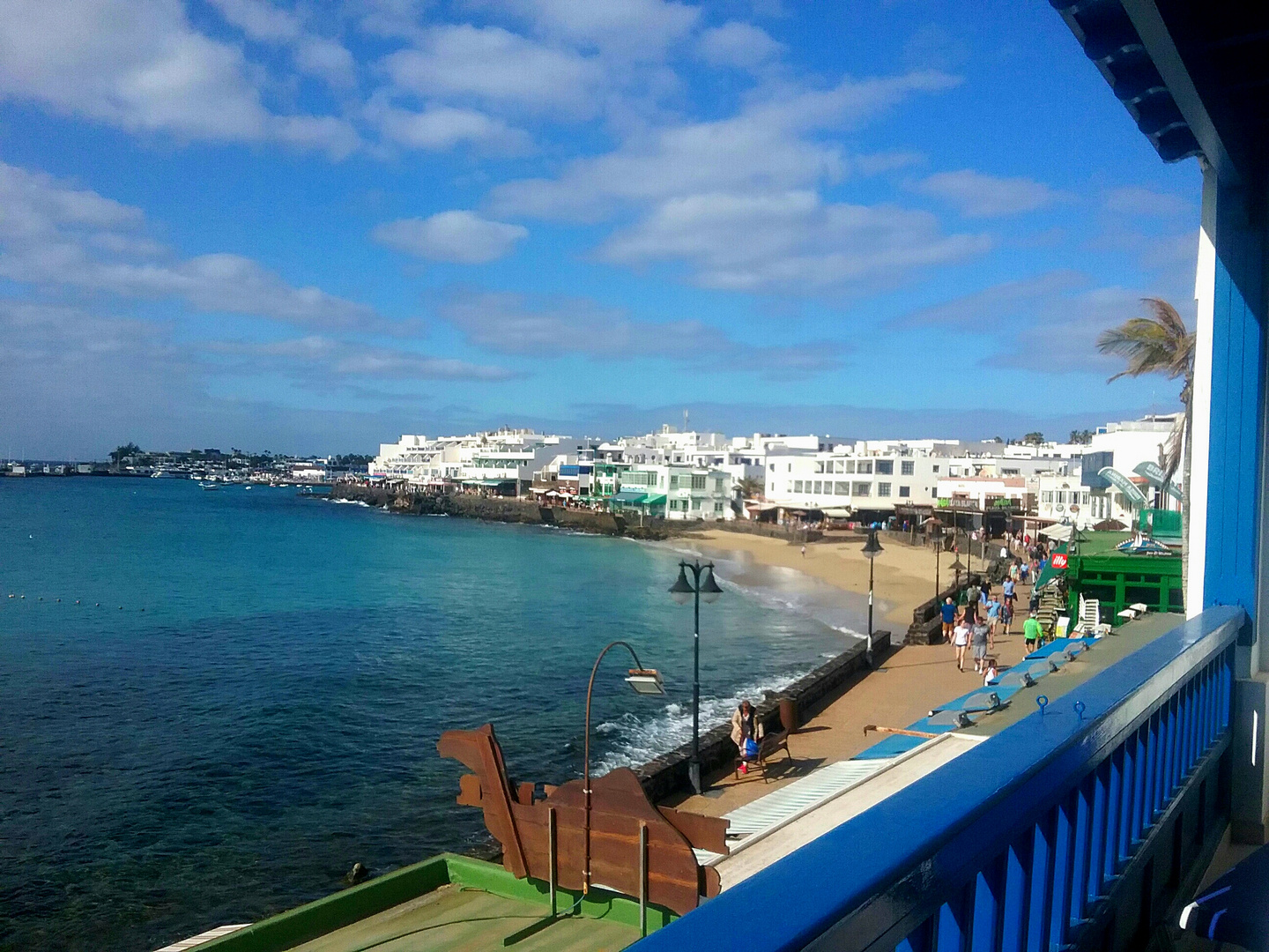 Lanzarote 2022 - Blick von unserem Balkon ...
