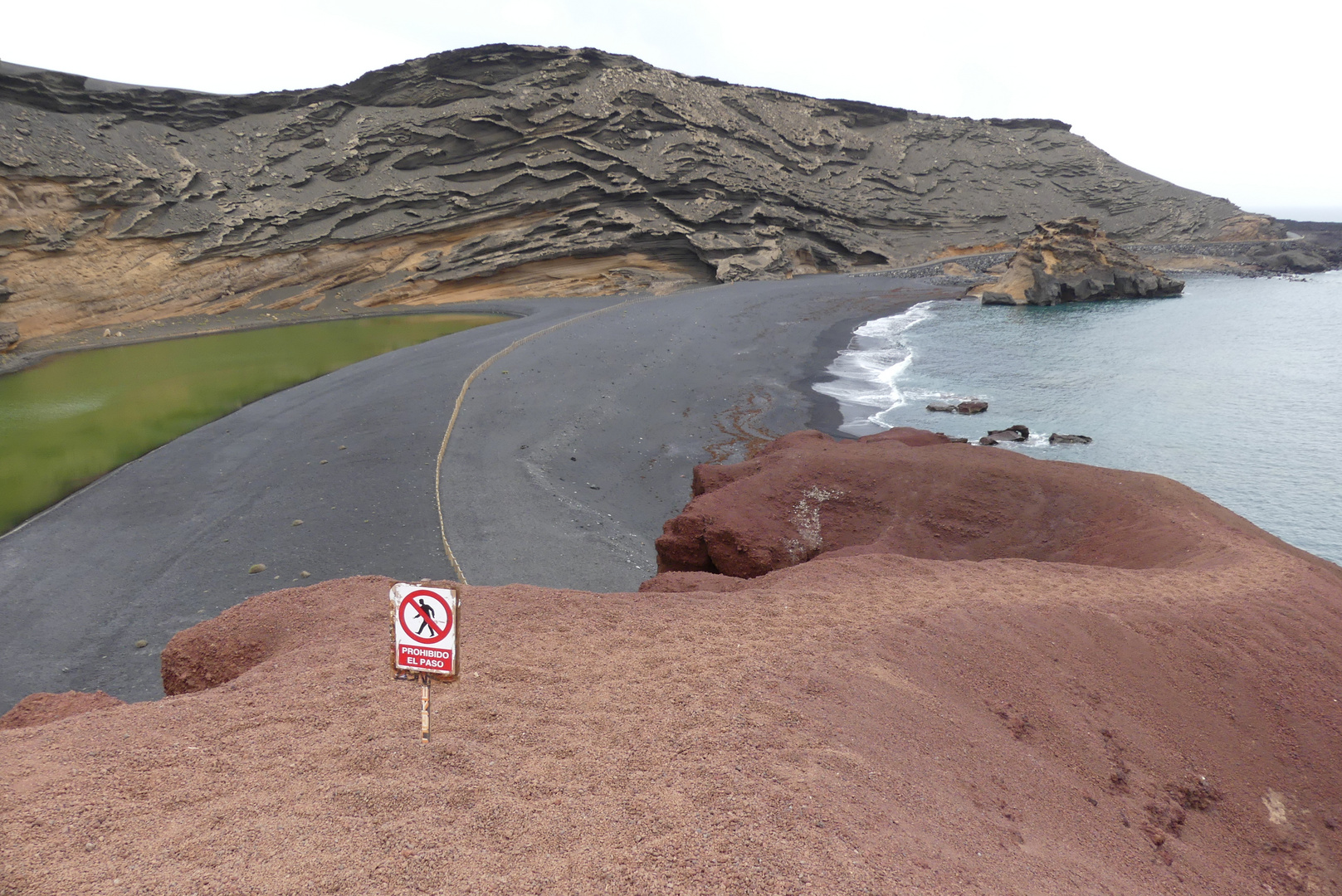 Lanzarote 2022 - El Golfo mit der grünen Lagune